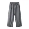 Yidao Vintage Outono 2026 Novidades Estilo Japonês Roupa de Trabalho Cor Sólida Calças Casuais Masculinas Versátil para o Trabalho Calças de Perna Reta Largas