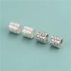 Prata Esterlina S925 Contas Rosto Sorridente Contas Balde Contas Soltas Acessórios Pulseira de Pérolas Colar Pingente Material DIY Feito à Mão