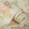 Papel Pintado Autoadhesivo 3D Tridimensional Engrosado No Tejido Precisión Estilo Europeo Pastoral Dormitorio Cálido Cabecera Sala de Estar Pared de Fondo Papel Pintado