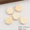 Cuentas de madera de dibujos animados, peces pequeños, vainas de loto, monedas de oro, cuentas de gatito, cuentas sueltas, materiales y accesorios para hacer pulseras hechas a mano DIY
