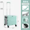 Carrito de Compras Grande, Carrito de Compras Plegable Pequeño, Carrito Doméstico, Carrito de Mano, Carrito Mágico para Recoger Paquetes, Carrito de Empuje Pequeño