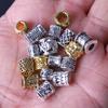 Acessórios de joalheria DIY furo grande pulseira manga prata Xizang contas miçangas contas Xizang materiais boutique feitos à mão