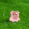 Paisaje en miniatura, figura linda de pug brillante, adorable decoración de jardín, accesorios de paisajismo DIY, adornos pequeños para ventas transfronterizas