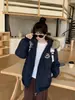 Parka de Invierno 2026 Nueva para Mujer Little Bear con Forro de Polar Estilo Coreano Engrosada Super Elegante Abrigo de Algodón