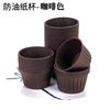 Taza Rizada Grande Engrosada Dorada y Plateada Taza de Papel para Pastel Barniz Mafen Herramientas para Hornear Resistente a Altas Temperaturas a Prueba de Aceite Taza Mafen