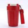 Fornecimento direto transfronteiriço 316 copo de café de aço inoxidável copo de vácuo ao ar livre com corda portátil carro flip palha copo