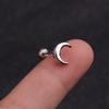 Piercing para oreja de acero inoxidable con forma de flor, diseño de circón, para oreja pequeña, venta al por mayor, novedad, transfronterizo
