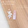Zm Nuevo Alto Brillo Fondo Plano Perla de Vidrio Blanco Perla Joyería para Arte de Uñas Semicírculo Accesorios de Perla de Imitación Accesorios DIY Hechos a Mano