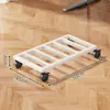 Soporte Base Móvil para Host de Computadora con Ruedas, Estante de Almacenamiento para Bandeja de Escritorio en Casa