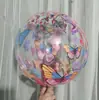 Impressão Frente e Verso Bola Bobo Borboleta Bola Bobo Feliz Aniversário amor Vela Folha Verde Festa Balão Bobo em Formato de Coração
