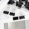 20 piezas de clip de cola de milano de metal negro de 25 MM en caja clip de oficina de cola larga clip para facturas clip de encuadernación de hierro papelería para estudiantes