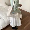 Bolsa de Lona con Letra para Mujer 2025 Nueva Tendencia Verano Moda Bolso Tote Casual Gran Capacidad Hombro Bolsa para Viajar