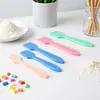 Aplicador dispensador de mascarilla facial en barra Rascador pequeño Cepillo mezclador al por mayor Cuchara para crema cosmética Herramienta de belleza de plástico Suministros