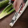 Picador de Cebolleta, Rebanador de Cebolleta Verde, Cuchillo para Cortar Calamar en Flor, Herramienta Ralladora y Fabricador de Tiras de Jengibre y Cebolleta - Set de Gadgets de Cocina Multiusos