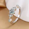 Vento Japão e Coreia Novo anel simples feminino linha única Anel de zircônia com diamante nicho ins rede vermelha vento moda Anel de abertura Anel
