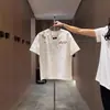 Camiseta Estampada Floral Bordada de Manga Curta Estilo Americano Tendência para Homens e Mulheres, Novo Popular de 2026 Top Soltinho de Meia Manga para Casal