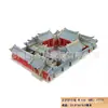 Quebra-Cabeça Tridimensional de Madeira Modelo Arquitetônico Estilo Chinês Pagode Sakyamuni Pátio Montagem Palácio Taihe Cafeteria