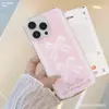 Capa de Celular Rosa com Laço de Renda IMD de Camada Dupla para Meninas Adequada para Apple 16Pm Fofa 13 Iphone15Pro