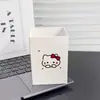 Porta-lápis Quadrado de Mesa Desenho Animado de Cachorro Coração Fofo Menina Grande Capacidade Tubo de Armazenamento para Pincéis de Maquiagem Caixa de Papelaria