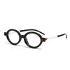 Nuevo Armazón de Gafas Ovalado de Moda para Hombres y Mujeres Retro para Posar con Luz Azul Anti-Reflejante Gafas Planas Nerd