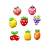 Accesorios de Resina de Frutas Pequeñas Simuladas Cereza Fresa Accesorios para Manualidades Pegamento de Crema Funda de Teléfono Pasador Materiales para Joyería Accesorios