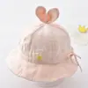 Chapéu de Bebê Chapéu de Sol de Verão Chapéu de Pescador Meninos e Meninas Chapéu de Sol para Bebê Meninas Primavera e Outono Chapéu de Bacia com Proteção Solar Ajustável