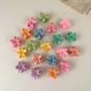 Pinza de Garra Pequeña Colorida Linda Transfronteriza para Coleta Alta para Mujeres, Pinza de Flor para la Parte Posterior de la Cabeza, Accesorio para el Cabello para Niñas con Cabello Grueso