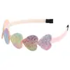 Faixa de Cabelo Estrela Amor Colorida da Moda Faixa de Cabelo Arco-Íris Degradê Sereia Acessórios de Cabelo para Festa Infantil