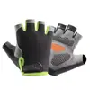 Luvas de Ciclismo Meio Dedo para Homens e Mulheres, Esportes ao Ar Livre, Montanhismo, Absorção de Choque, Silicone Antiderrapante, Malha Respirável, Proteção Solar, Luvas Finas