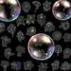 50 Peças de Adesivos Florais Prateados Diversos com Corte a Laser Novos Quentes Flor Prateada Material para Caderno de Ins DIY Adesivos Transparentes Decorativos