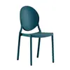 Silla de Comedor Moderna Simple de Plástico Respaldo Redondo para Adultos Tienda de Té con Leche Mesa y Silla para Comedor del Hogar Combinación Estilo ins