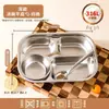 Plato dividido de acero inoxidable 316L para niños y bebés, tazón para comer en casa, vajilla para jardín de infantes, venta al por mayor y dropshipping