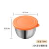 Copo de molho de aço inoxidável 304 com tampa prato de salada de tomate prato de molho mini copo de molho selado prato de molho