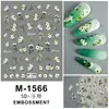 Os Últimos Adesivos de Unha Série de Ano Novo Alívio Estéreo 5D Fogos de Artifício de Ano Novo Mahjong Fortuna Joias Adesivas para Nail Art