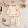 2026 Nuevo Conjunto de Ropa Interior Infantil Sin Costuras Estilo Coreano Otoño e Invierno Algodón Puro Caliente Pijamas de Bebé Ropa para el Hogar