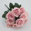 Comércio exterior simulação buquê de rosas flores artificiais decoração de casa adereços de fotografia rosas 10 rosas vermelhas