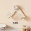 Soporte Giratorio para Tapas de Ollas con Ventosa Color Crema, Montado en la Pared, Sin Perforaciones, Estante de Almacenamiento de Cocina, Estante de Almacenamiento, Soporte para Tablas de Cortar, Soporte para Tablas de Cortar