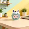 Campanilla de resina jelly linda, adorable figura de conejito con purpurina, adorno de cabeza de conejito para aliviar el estrés, regalo para estudiante, accesorio de bolsa sorpresa, en stock