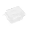 Caixa para Bolo de Morango com Creme Tiramisu de Leite de Soja Mille-Feuille Mousse Quadrado Transparente Descartável Caixa para Sobremesa