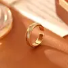 Anillo de Onda de Agua de Diseño Creativo, Brillante, Sencillo, Moderno, de Alta Gama, Anillo Abierto Versátil, Anillo Ajustable de Banda Lisa
