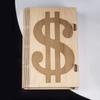 Caja de Dinero de Madera Personalizada Transfronteriza Caja de Dinero con Cerradura Símbolos de Dólar Caja de Efectivo de Madera DIY Hecha a Mano