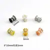 Color Oro 14K Zirconia Microincrustada Conservante del Color Espaciadores Huecos de Trompeta Accesorios para Pulseras Hechas a Mano DIY Materiales para Joyería de Collares