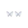 Nuevos Pendientes Populares de Mariposa de Cristal de Hielo 2026 para Mujer, Diseño de Lujo Ligero de Gama Alta, Pendientes de Moda con Aguja de Plata para Primavera