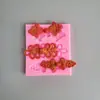 Molde Pequeña Princesa Pastel Chocolate Waffle Botón Corazón Número Letra Cuántos Años Tengo Fondant Molde de Silicona