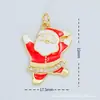 Venta directa del fabricante: Caja de regalo de Navidad de 18 quilates con microincrustaciones de cobre, accesorios de colgante con goteo de aceite, accesorios para pulsera y collar, accesorios para DIY