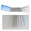Yunbei acero inoxidable aguja pasante caja de aluminio herramienta de limpieza de boquilla de carburador juego de alambre de limpieza de chiclés de carburador