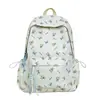 Mochila fofa estilo ins de menina coreana para ensino fundamental e médio, bolsa de ombro dupla com urso de desenho animado, mochila casual versátil estilo floresta