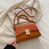 2024 Inverno Nova Moda Francesa Nicho Design Bolsa de Viagem Personalizada Este Ano Popular Bolsa Pequena Quadrada Crossbody