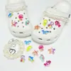 Novos charms de estrela-do-mar e água-viva transparentes para tamancos, fivelas de decoração para sapatos, charms de corrente de contas DIY removíveis