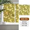 Película de Vidrio Floral Estilo Francés Vintage para Ventanas de Baño, Película Estática Anti-Miradas Mate para Ventanas de Cocina